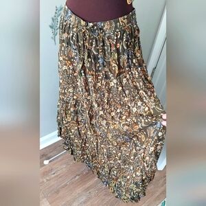 Vintage Floral Maxi Skirt